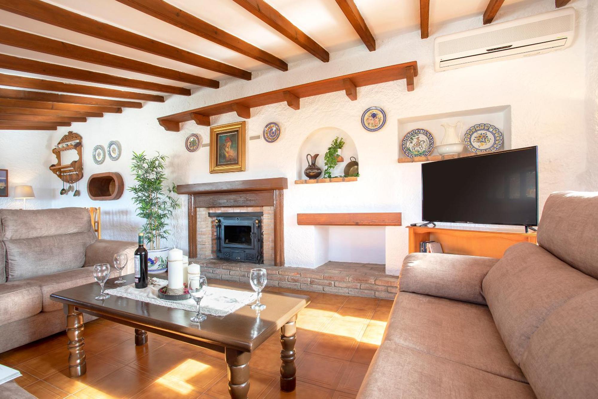 Casa Jardín del Olivar con Piscina privada Alcaucín Exterior foto